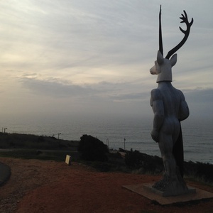 Estátua em Nazaré - Marcus Alves/UOL Esporte - Marcus Alves/UOL Esporte