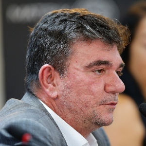 Andrés Sanchez, presidente do Corinthians, durante entrevista coletiva em fevereiro de 2018 - undefined