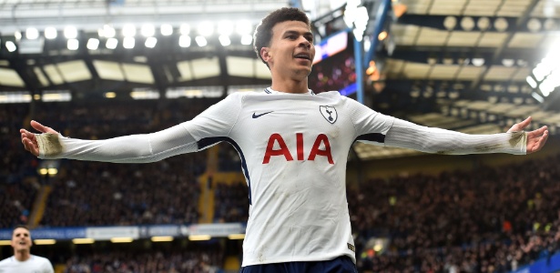 Dele Alli marcou dois gols na vitória do Tottenham sobre o Chelsea no último domingo - Glyn Kirk/AFP