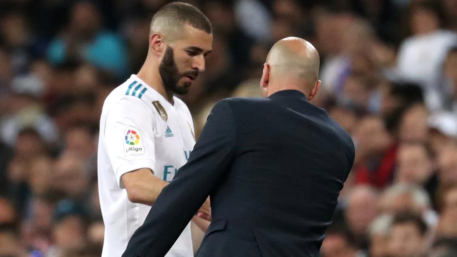 Zidane elogiou Benzema por golaço marcado na vitória contra o Valencia - Susana Vera/Reuters