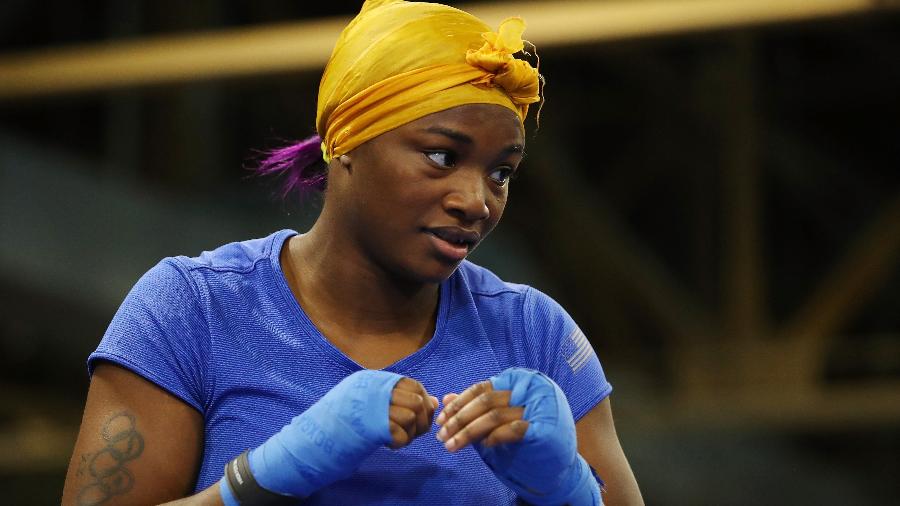 Bicampeã olímpica, a norte-americana Claressa Shields treina boxe em Detroit - Gregory Shamus/Getty Images