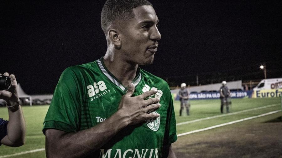 Davó comemora gol do Guarani na Copinha 2019, quando anotou quatro gols em um jogo contra o Inter - Letícia Martins/Guarani Futebol Clube