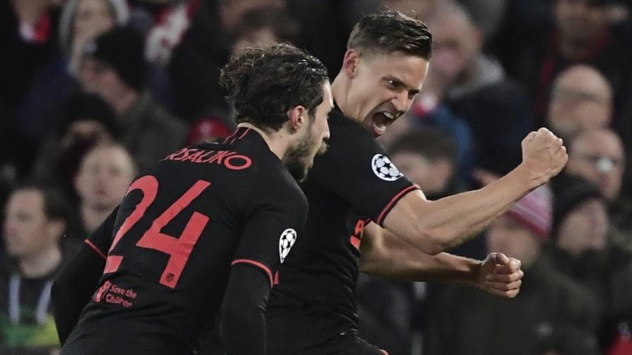 Vitória do Atlético sobre o Liverpool foi um dos jogos citados pelos blogueiros - Javier Soriano/AFP