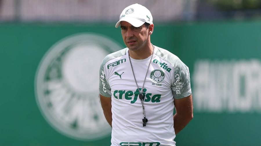 O técnico Abel Ferreira durante treinamento do Palmeiras, - Cesar Greco