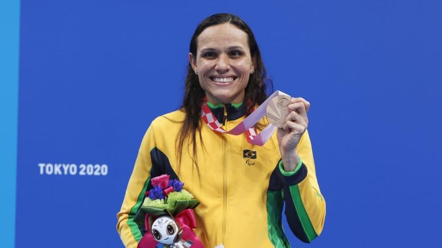 Carol Santiago conquistou medalha de bronze nas Paralimpíadas 2020 - Miriam Jeske/CPB