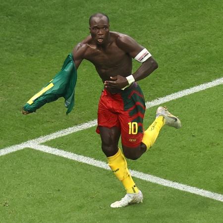 Aboubakar, atacante de Camarões, fez o gol da vitória africana sobre o Brasil na Copa - Charlotte Wilson/Offside/Offside via Getty Images