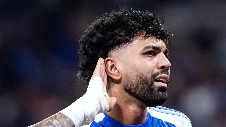 Gabigol comemora seu gol pelo Cruzeiro Gabigol comemora seu gol pelo Cruzeiro