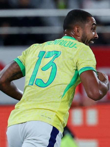 Paulo Henrique, do Vasco, comemora gol que fez pela seleção brasileira contra o Japão Paulo Henrique, do Vasco, comemora gol que fez pela seleção brasileira contra o Japão