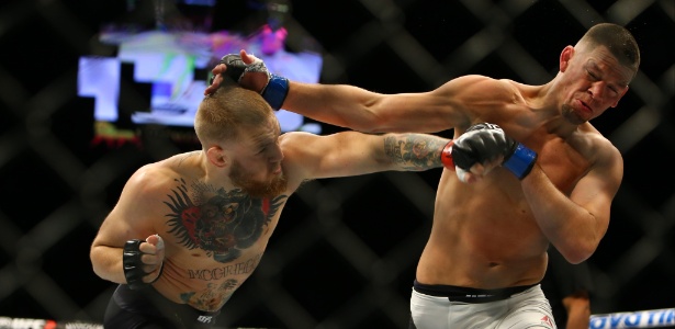 Derrotado por Nate Diaz, irlandês caiu do terceiro para o oitavo lugar no ranking do UFC - Rey Del Rio/Getty Images/AFP 