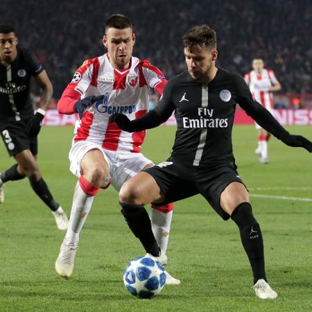 Bernat, durante partida entre PSG e Estrela Vermelha, pela Champions League Bernat, durante partida entre PSG e Estrela Vermelha, pela Champions League