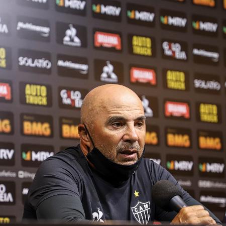 Jorge Sampaoli, técnico do Atlético-MG, explica por que pediu mais cinco reforços no mercado da bola - Pedro Souza/Atlético-MG