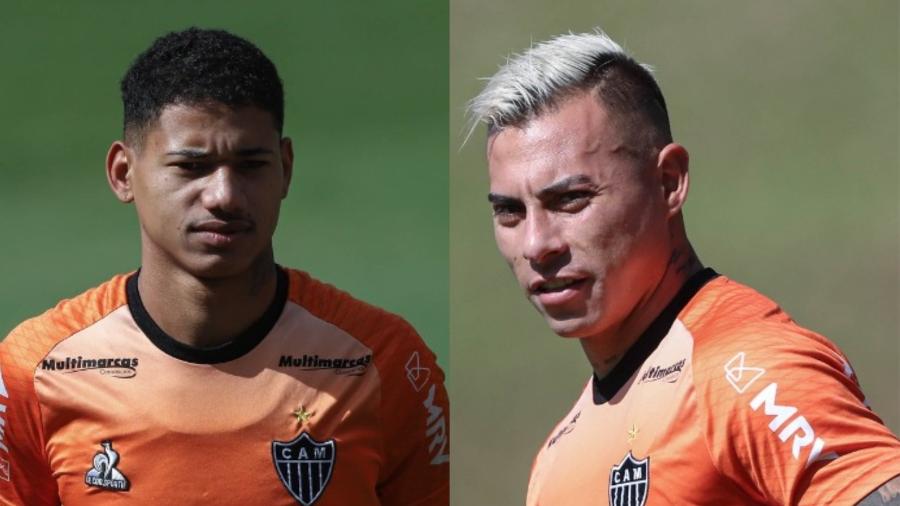 Marrony e Vargas serão desfalques do técnico Cuca pelas próximas semanas - Pedro Souza/Atlético-MG