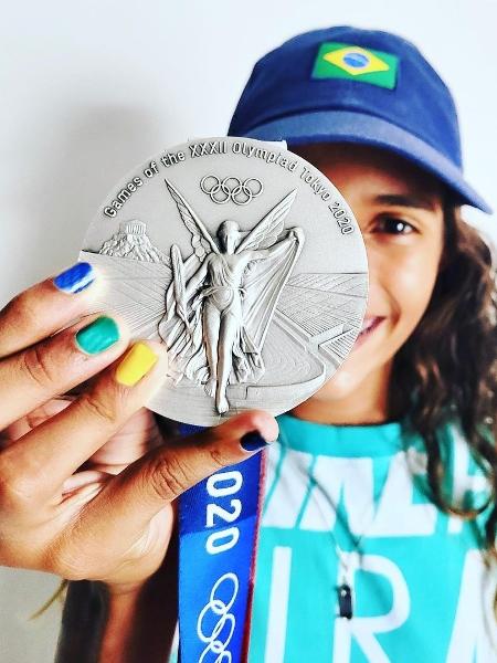 Skatista Rayssa Leal, a Fadinha, medalhista de prata nos Jogos Olímpicos de Tóquio - Reprodução/Instagram