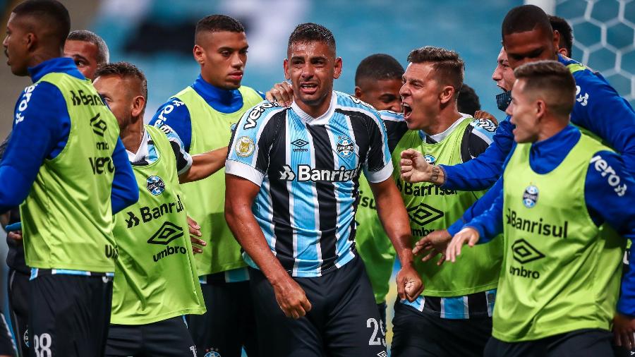 Grêmio tem 96,9% de probabilidade de rebaixamento apesar de ter três jogos restantes - Lucas Uebel/Grêmio FBPA