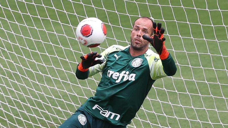 Marcelo Lomba, goleiro do Palmeiras, tem chance de estrear hoje pelo clube alviverde - Cesar Greco