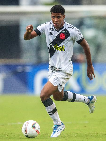 Andrey Santos, de 18 anos, foi convocado para a seleção sub-20 e pode desfalcar Vasco por até três rodadas - Daniel Ramalho / Vasco