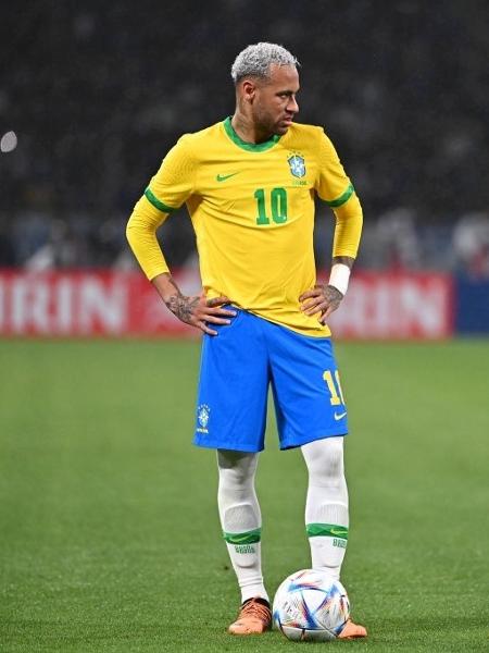 Neymar durante amistoso do Brasil - Kenta Harada/Getty