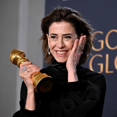 Fernanda Torres venceu o Globo de Ouro de melhor atriz de drama pelo filme "Ainda Estou Aqui" - Robyn Beck / AFP