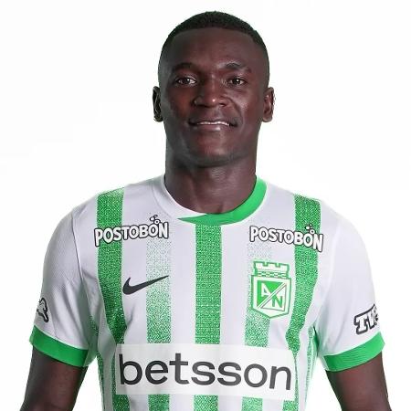 Kevin Viveros, atacante do Atlético Nacional Kevin Viveros, atacante do Atlético Nacional