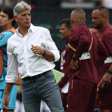 Renato Gaúcho, durante Fluminense x Borussia Dortmund, na estreia do Mundial Renato Gaúcho, durante Fluminense x Borussia Dortmund, na estreia do Mundial