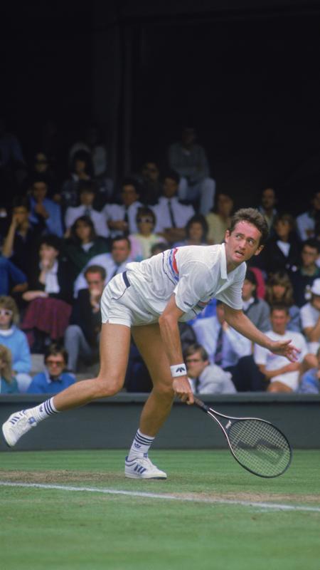 O tenista Peter Doohan, em 1987, em Wimbledon - Chris Cole/Getty Images