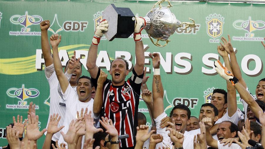 São Paulo comemora o título do Campeonato Brasileiro de 2008 - Sergio Lima/Folha Imagem