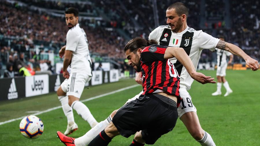 Milan e Juventus vão jogar na sexta-feira (12) pela Copa Itália na volta do futebol no país europeu - Isabella BONOTTO / AFP