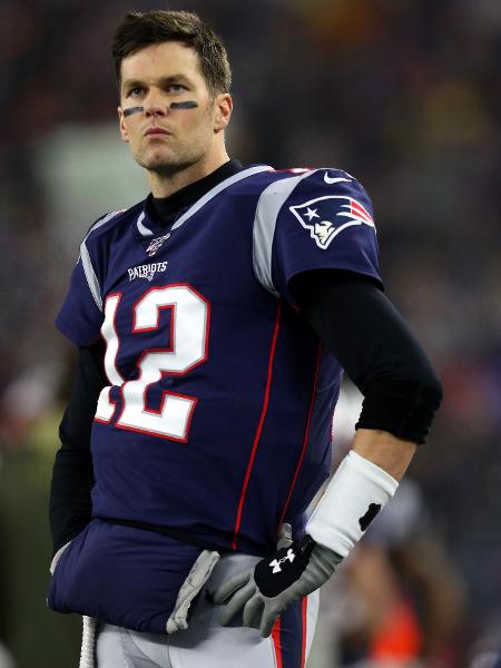 Tom Brady durante derrota do New England Patriots para o Tennessee Titans - Maddie Meyer/Getty Images/AFP