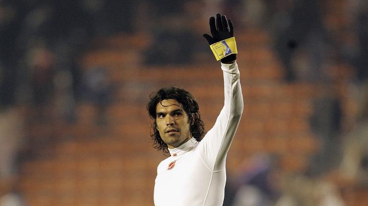 Fernandão, após vitória do Inter na semifinal do Mundial de Clubes de 2006 Fernandão, após vitória do Inter na semifinal do Mundial de Clubes de 2006