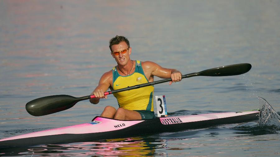 Nathan Baggaley durante competição nos Jogos Olímpicos de Atenas, na Grécia, em 2004 - Stuart Franklin/Getty Images