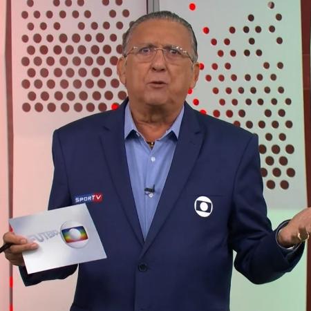 Galvão Bueno em seu retorno às transmissões da TV Globo após mais de um ano - Reprodução/TV Globo