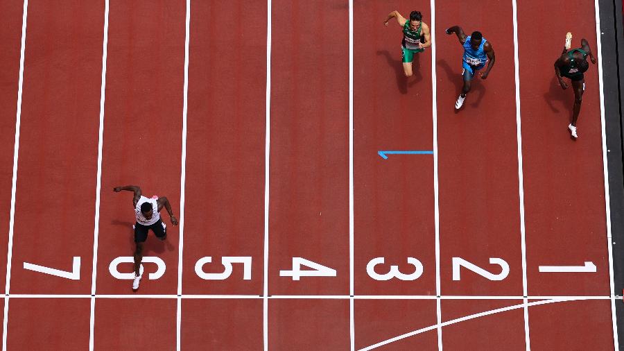 Preliminar dos 100m rasos masculino dos Jogos Olímpicos de Tóquio - Richard Heathcote/Getty Images