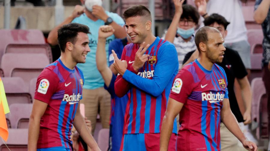 Piqué marcou em vitória do Barcelona contra o Real Sociedad - David S. Bustamante/Soccrates/Getty Images