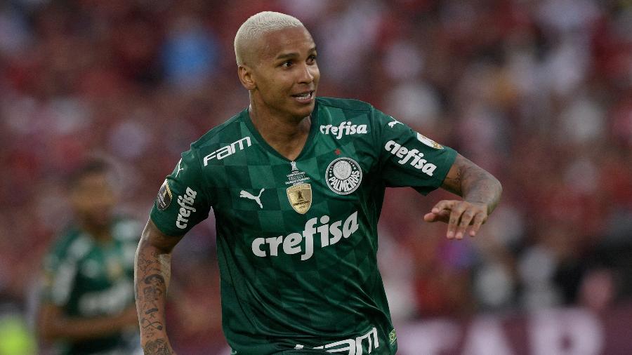 Deyverson comemora gol marcado na final da Libertadores entre Palmeiras e Flamengo - Staff Images/Conmebol