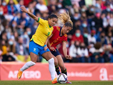 Chamada do AMISTOSO da SELEÇÃO FEMININA DE FUTEBOL na Globo - Brasil x  Espanha (07/04/2022) 