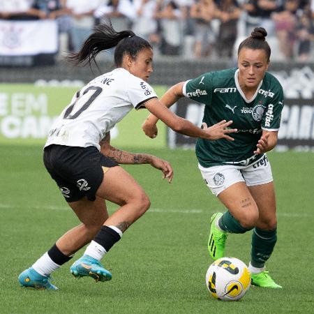 Corinthians e Palmeiras se enfrentaram pelo Brasileiro feminino - ANDERSON ROMÃO/PHOTOPRESS/ESTADÃO CONTEÚDO