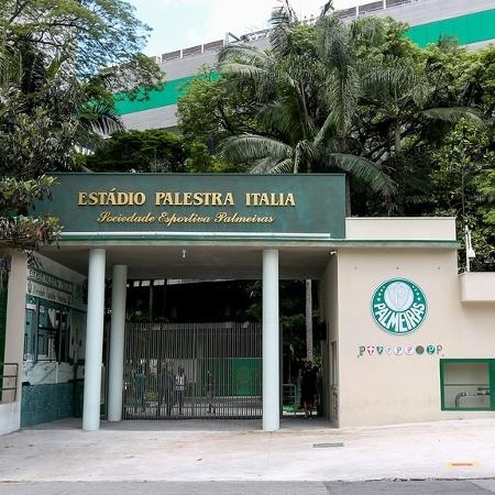 Portaria do clube do Palmeiras, na Rua Palestra Itália - Fabio Menotti/Palmeiras