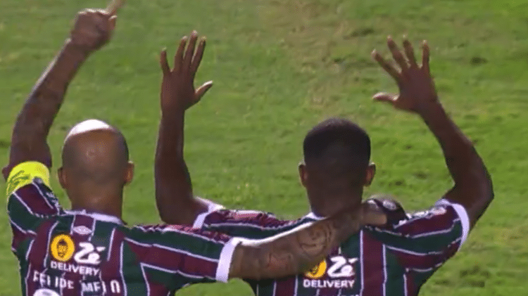 Marlon, do Fluminense, pede desculpas após xingar a torcida em comemoração de gol contra o Goiás