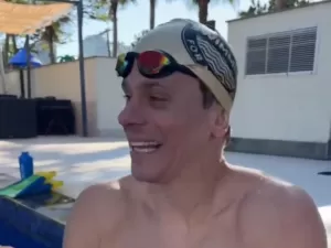Cielo 'tenta' quebrar próprio recorde na natação: 'A linha ganhou de novo'