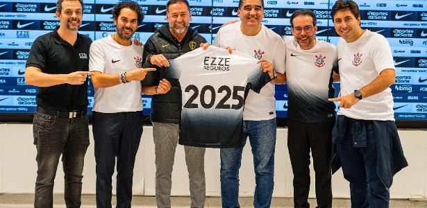 Corinthians fecha parceria com Ezze Seguros para temporada 2025 no futebol.