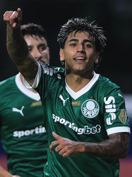 Facundo Torres, do Palmeiras, comemora gol sobre o Bolívar em duelo da Libertadores Facundo Torres, do Palmeiras, comemora gol sobre o Bolívar em duelo da Libertadores