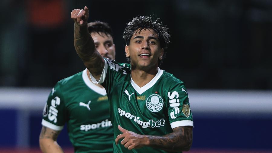 Facundo Torres comemora gol do Palmeiras Facundo Torres comemora gol do Palmeiras