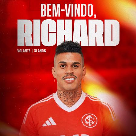 Internacional anuncia a contratação do volante Richard Internacional anuncia a contratação do volante Richard