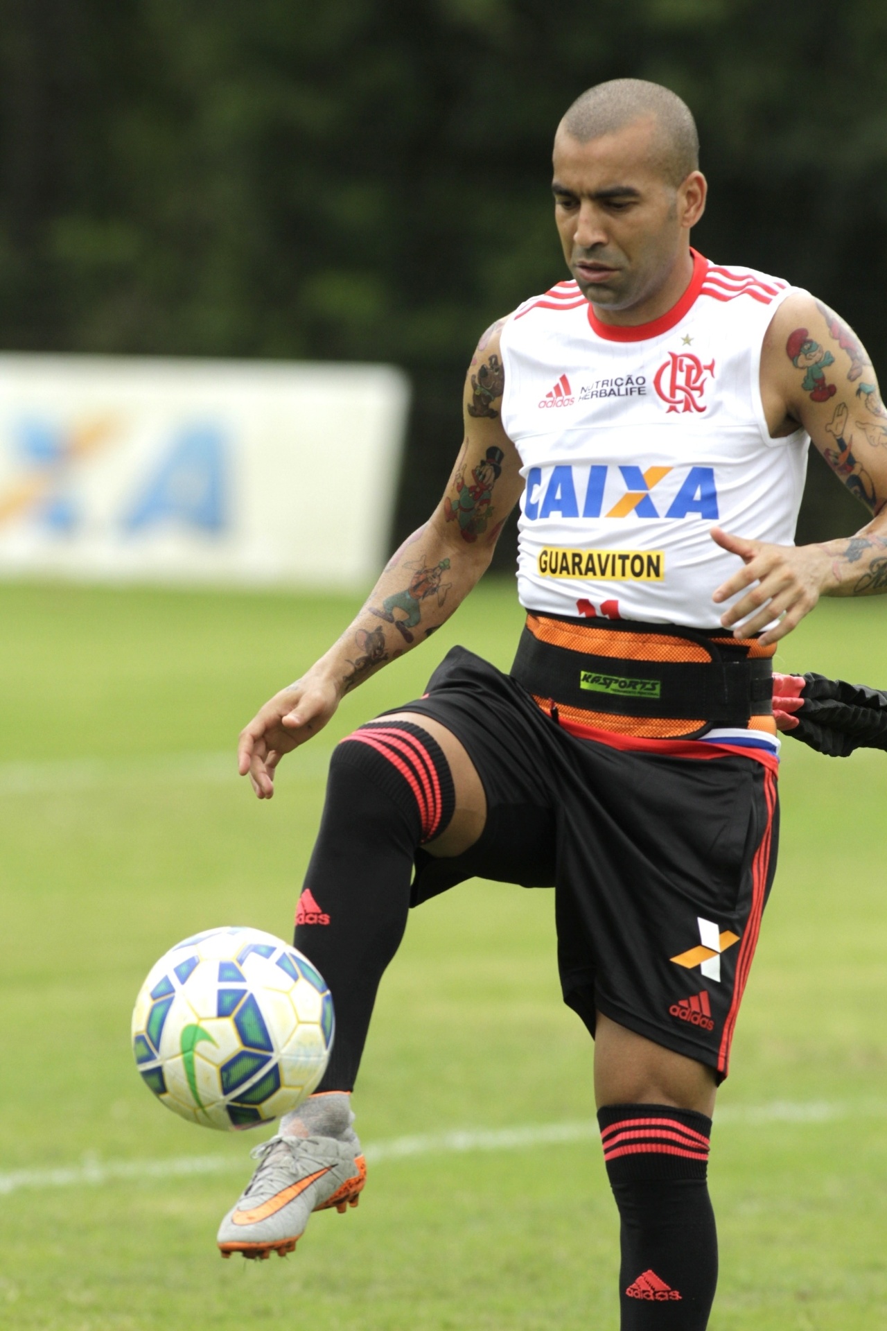 Entre os desenhos escolhidos por Emerson Sheik estão Tio Patinhas, Pato Donalds e os Smurfs - Gilvan de Souza/Flamengo