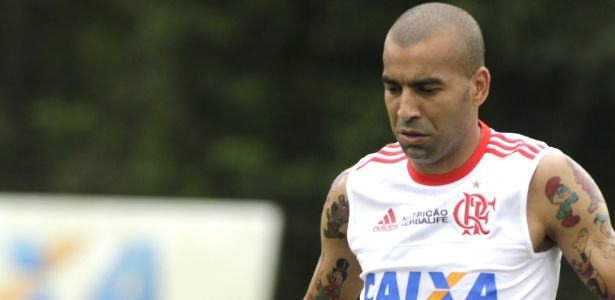 Emerson Sheik deverá continuar na reserva diante do Boavista neste sábado - Gilvan de Souza/Flamengo