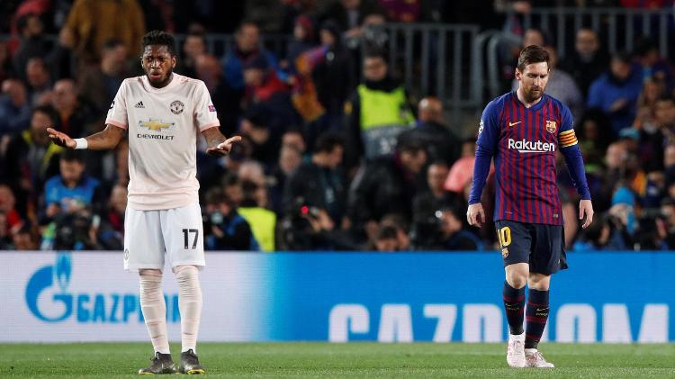 Fred e Messi - REUTERS/Albert Gea - REUTERS/Albert Gea