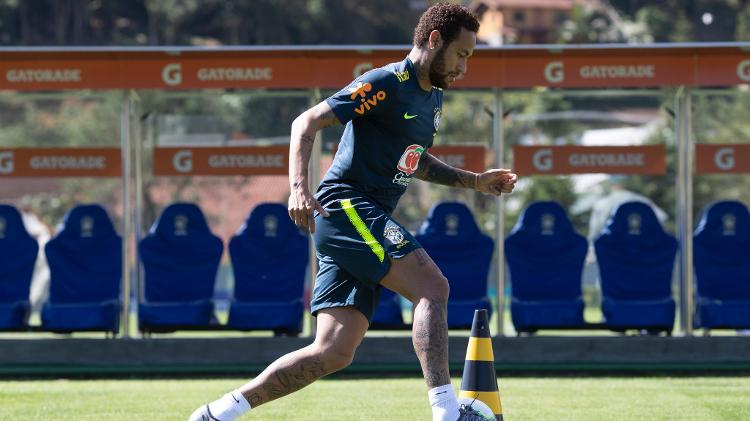 Neymar, durante treino da seleção brasileira antes da Copa América - Lucas Figueiredo/CBF - Lucas Figueiredo/CBF