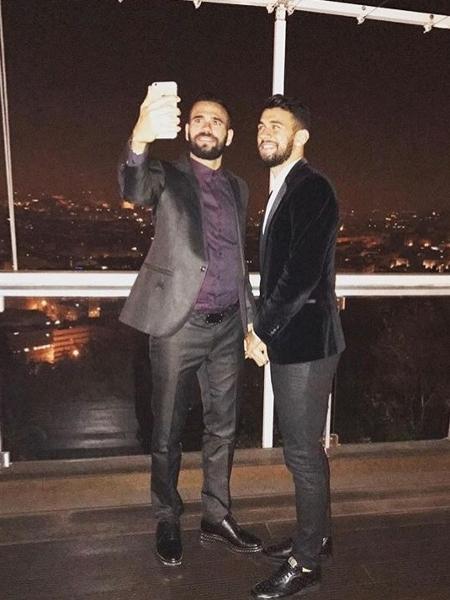 Irmãos Castan: Leandro (esq) e Luciano (dir) em momento de turismo na Europa - Reprodução / Instagram - Reprodução / Instagram