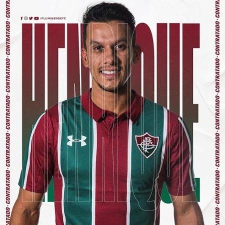 Henrique é anunciado pelo Fluminense - Reprodução / Instagram