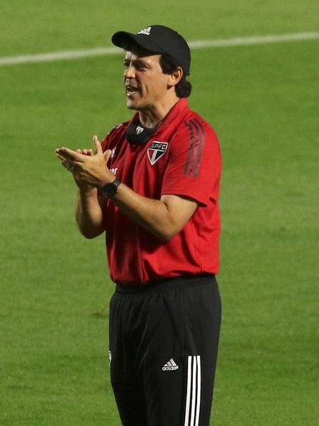 Fernando Diniz, técnico do São Paulo, durante partida contra o Fortaleza - Rubens Chiri/saopaulofc.net